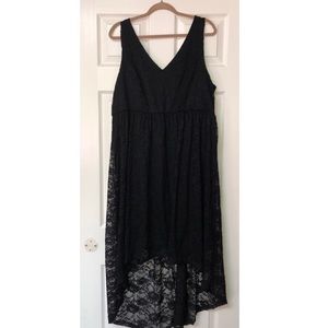 Torrid black lace plus size dress